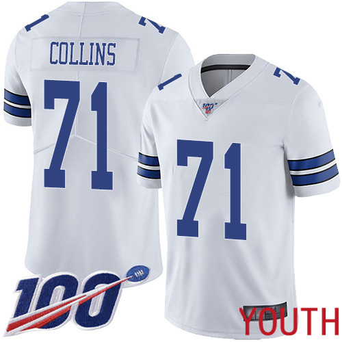 Youth Dallas Cowboys Limited White La el Collins Road 71 100th Season Vapor Untouchable NFL Jersey